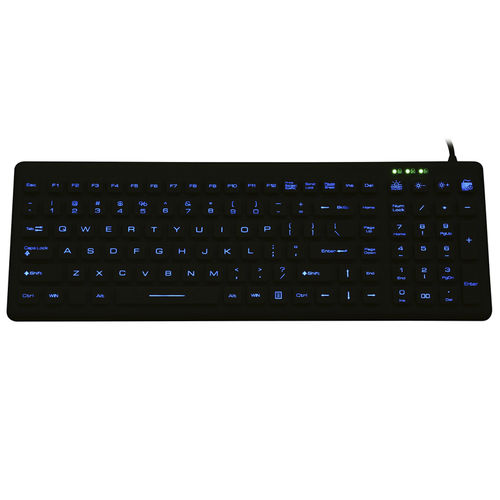 带数字键区医用键盘 - JH-IKB260BL - Jinghong Industrial - 硅胶 / 可水洗 / USB