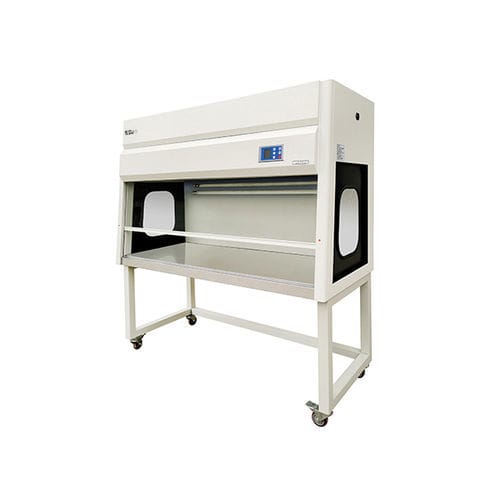 实验室净化台 - SJ-CJ-2FD - Sujie Medical Equipment (Suzhou) Co., Ltd. - 带滑轮 / HEPA / 垂直层流