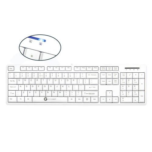 带数字键区医用键盘 - CLEANTYPE® BASIC KPL-U10060 - GETT Asia Ltd. - 硅胶 / USB / 防水