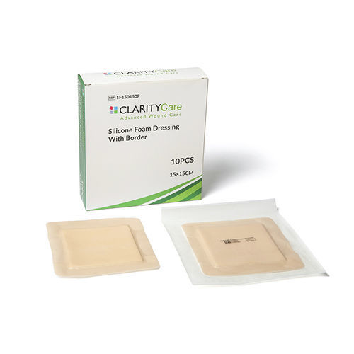 硅伤口敷布 - SF075075F - Clarity Pharma Ltd. - 非编织 / 防水 / 吸水