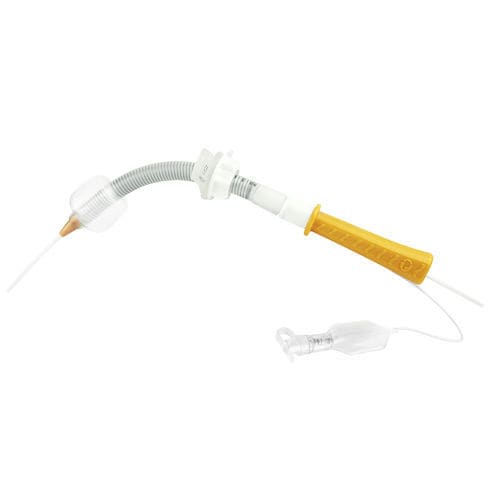 气管切开术插管 - PRIFLEX PercuTrach® - Primed Halberstadt Medizintechnik GmbH - 弯曲 / PVC