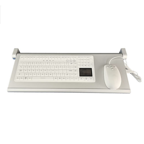 带触摸板医用键盘 - B520 - Guangzhou GT-Interaction Technology Co., Ltd - 铝制 / 防感染 / 抗菌