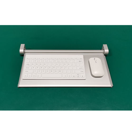 铝制医用键盘 - S400-TR-DT - Guangzhou GT-Interaction Technology Co., Ltd - 防感染 / 抗菌 / 带键盘托盘