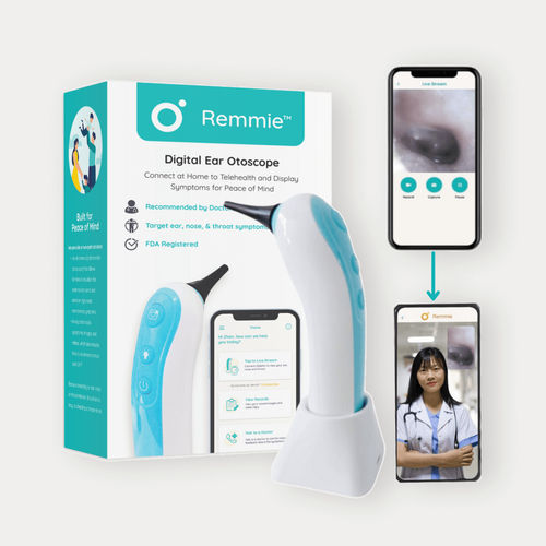 儿科电子耳内窥镜 - Dolphin - Remmie Inc. - 带诊视器