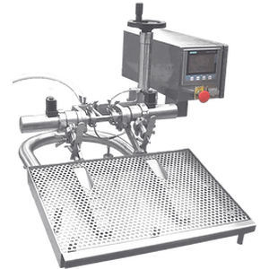 自动灌装机 - F 014-2 BF - PLÜMAT Maschinenbau Vertriebs-GmbH - 台式 / 袋子 / 输液袋
