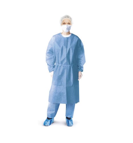 男女通用外科手术服 - SMD 1202 - SteriMed Medical Devices - 一次性 / 无纺布 / 蓝色