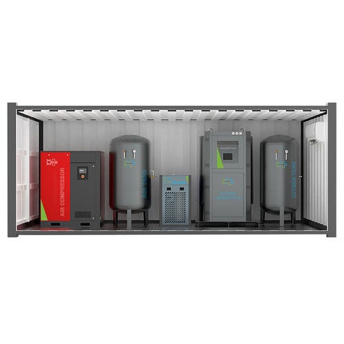 医用制氧机 - TEC51.30 - Tecnomed Medical Sistemler Ve Turizm Sanayi Ticare Limited Sirketi - 储存容器 / 紧凑型