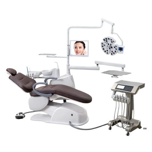 带电动椅牙科治疗设备 - LeadThink Medical Equipment Co.,Ltd. - 模块化 / 带口腔内摄像机 / 带器械架