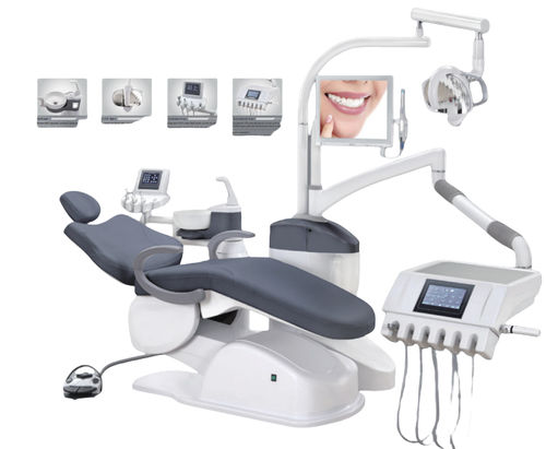 带电动椅牙科治疗设备 - LTMED-A6800 - LeadThink Medical Equipment Co.,Ltd. - 具有活动头枕 / 带卫生系统 / 带器械架