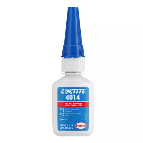 氰基丙烯酸盐医用装配胶水 - LOCTITE® 4014 - Henkel - 一次性医疗用具 / 用于塑料 / 低粘度