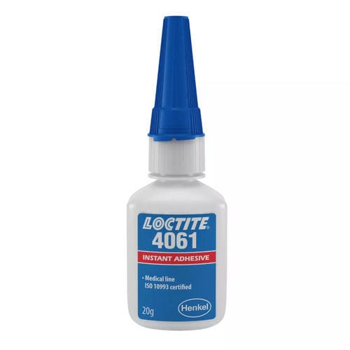 氰基丙烯酸盐医用装配胶水 - LOCTITE® 4061 - Henkel - 一次性医疗用具 / 用于橡胶 / 用于塑料