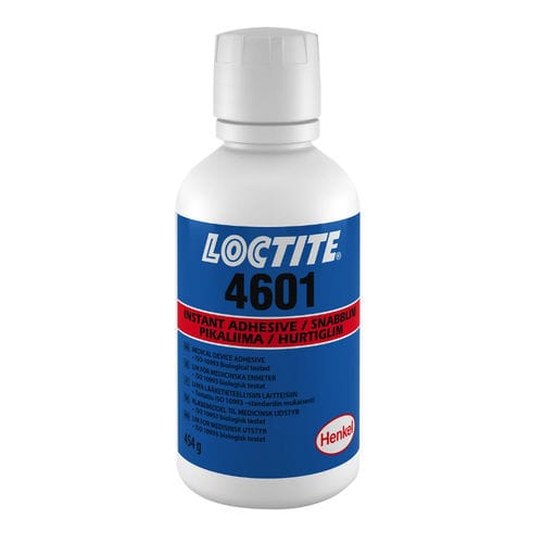 氰基丙烯酸盐医用装配胶水 - LOCTITE® 4601 - Henkel - 一次性医疗用具 / 用于橡胶 / 用于金属