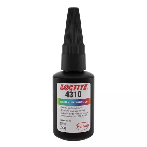 氰基丙烯酸盐医用装配胶水 - LOCTITE&reg; 4310 - Henkel - 用于医疗器械 / 用于金属 / 用于橡胶