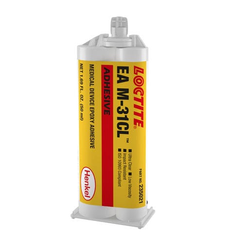 环氧树脂医用装配胶水 - LOCTITE® EA M-31CL - Henkel - 用于医疗器械 / 玻璃纤维 / 用于金属