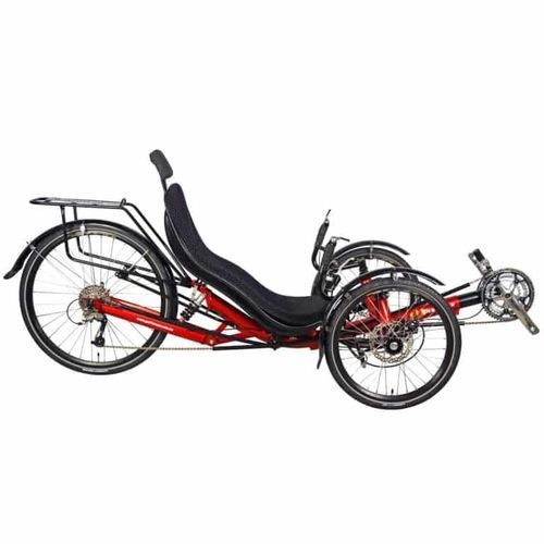 脚踏式躺式三轮车 - Trike JC26x - Cycles Performer - 成人 / 红色 / 铝质边框