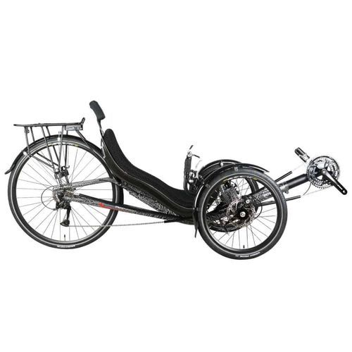 脚踏式躺式三轮车 - Trike JC70 - Cycles Performer - 成人 / 黑色 / 铝质边框