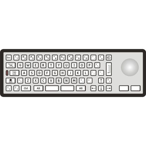 带指针设备键盘 - 2210-35232 - STORM INTERFACE - 带数字键区 / 不锈钢 / 金属