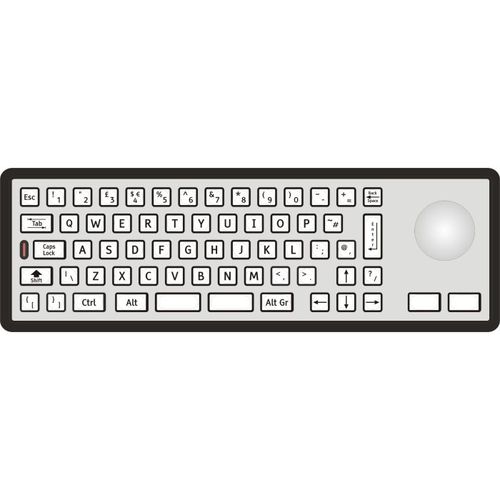 带指针设备键盘 - 2210-35231 - STORM INTERFACE - 带数字键区 / 不锈钢 / 金属