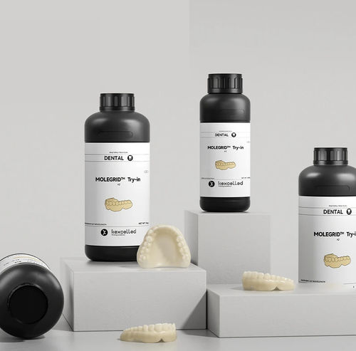 树脂材质牙科材料 - MOLEGRID™ Try-in - Kexcelled - 用于3D打印 / 粉末 / 白色
