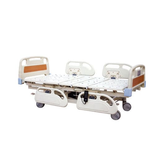 医用病床 - A 11 - Tianjin Kangli Medical Instrument - 电动 / 高度可调节 / 带滑轮