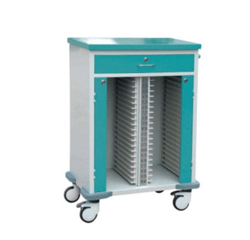 医用推车 - Tianjin Kangli Medical Instrument - 用于病历 / 通用 / 铝制