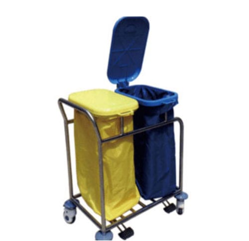 脏带行李架推车 - Tianjin Kangli Medical Instrument - 医用 / 用于洗衣房 / 2 袋式