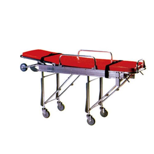 急救担架车 - A-105b - Tianjin Kangli Medical Instrument - 手动 / 单分区 / 带侧轨