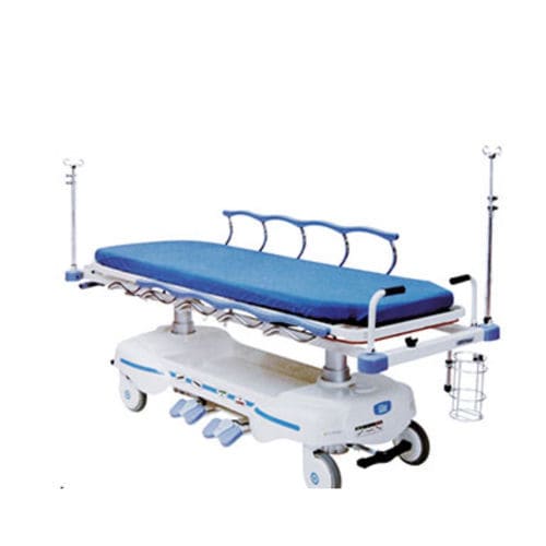 病人转移担架车 - A 97 - Tianjin Kangli Medical Instrument - 液压 / 可调高度 / 单分区