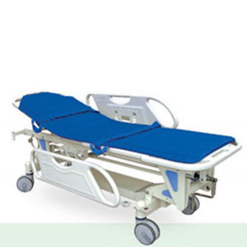 病人转移担架车 - Tianjin Kangli Medical Instrument - 液压 / 可调高度 / 2分区式