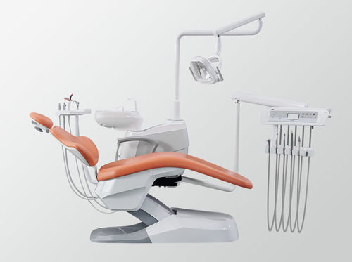 带电动椅牙科治疗设备 - A4 - FOSHAN ESAY MEDICAL TECHNOLOGY CO.,LTD - 具有活动头枕 / 带卫生系统 / 带有侧边器械架