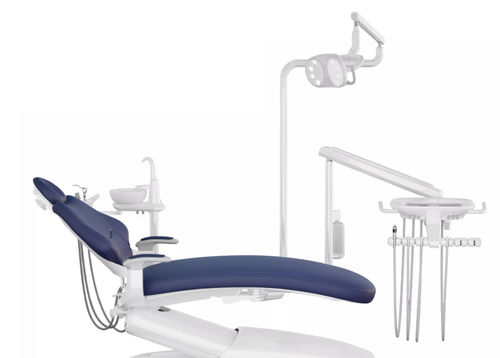 带电动椅牙科治疗设备 - ADU M5 - FOSHAN ESAY MEDICAL TECHNOLOGY CO.,LTD - 具有活动头枕 / 带卫生系统 / 带有上方器械架