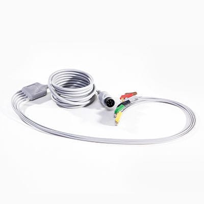 监测ECG 电缆 - Reusable One Piece ECG Fixed Cable - Conrui Medical, Inc. - 5 线式 / 四线式