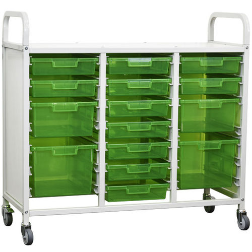 医院用推车 - HI-MK8-3S-71 - Handle-iT - 存储 / 带托盘 / 模块化