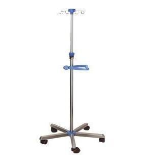 带滑轮输液架 - YK-S048 - Topmost Medical Technology Co.,Ltd - 4 个钩子 / 可调高度