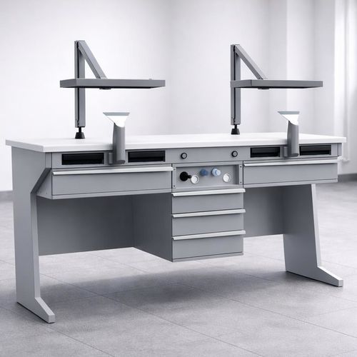 牙科实验室工作台 / 培训 - AWB 03 - AVIOR GMBH - 带抽屉 / 双 / 人体工学