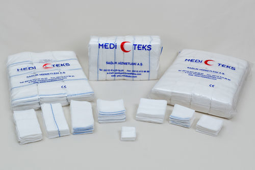 棉质纱布垫 - 1212 series - Mediteks A.Ş. - 低变应原 / 吸水 / 愈合