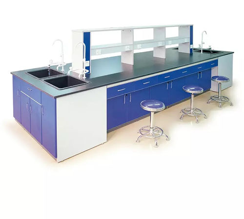 实验室工作台 - School Medical  - Changzhou Zhongtian Fire-proof Decorative Sheets Co., Ltd. - 带收纳 / 塑料叠合板 / 定制