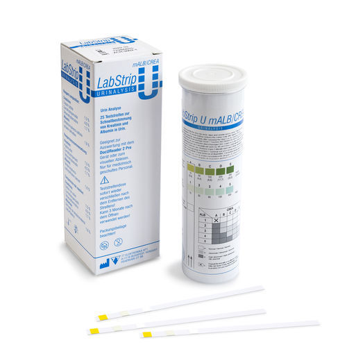 多参数试剂带 - LabStrip U mALB - 77 Elektronika - 清蛋白 / 微白蛋白尿 / 肌酸酐