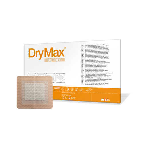 硅伤口敷布 - DryMax Border - Absorbest - 无菌 / 呼吸 / 防水