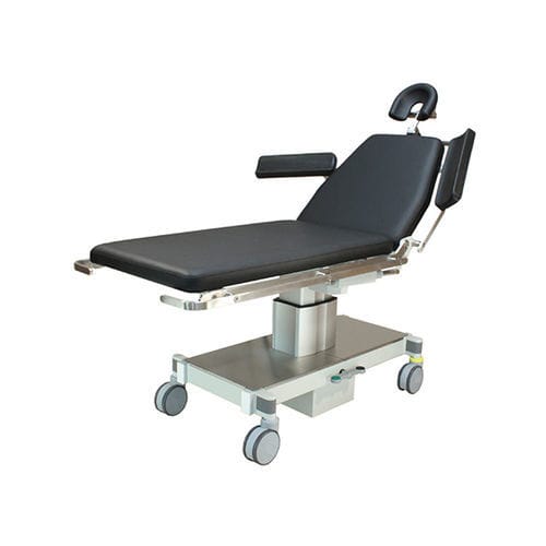 电动检查床 - SB 5010 ES  - Akrus GmbH & Co.KG - 人体工学 / 2分区式 / 黑色