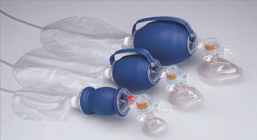 橡胶人工复苏器 - L670 series - Allied Healthcare Products - 带PEEP阀 / 带面具 / 一次性