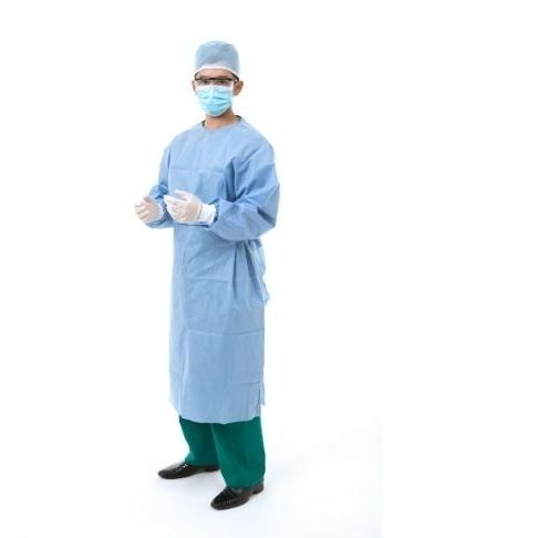 男女通用外科手术服 - Allmed Medical Products   - 无纺布 / 蓝色