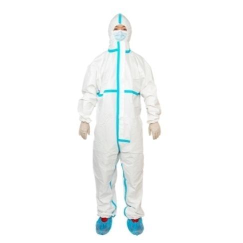 男女通用连体防护服 - Allmed Medical Products   - 白色