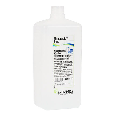 500毫升消毒洗手液 - MANORAPID® PLUS - ANTISEPTICA - 1000mL
