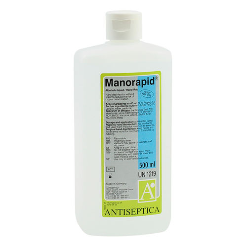 500毫升消毒洗手液 - MANORAPID® R.F.U. - ANTISEPTICA - 100毫升 / 150毫升