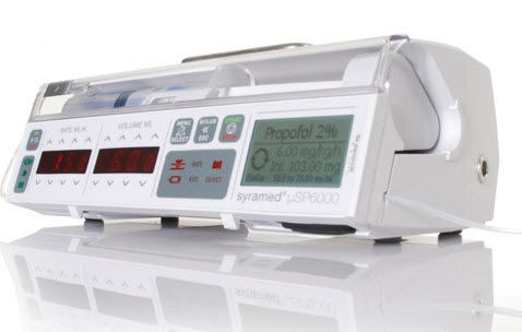 麻醉注射器泵 - Syramed®µSP6000 Premium  - Arcomed AG Medical Systems - 单通道 / tCI / 无线网络型