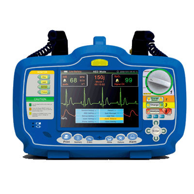 半自动体外除颤器 - DM7000 - Beijing M&B Electronic Instruments   - 带监护仪