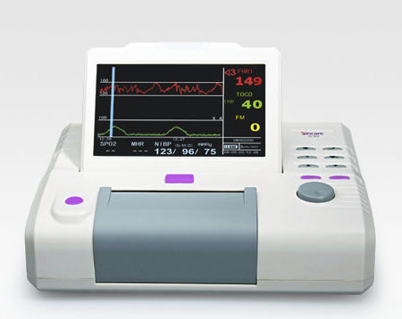 血氧饱和度（SpO2）胎儿监护仪 - iC 60 - Biocare   - 无创血压（NiBP） / 胎心率（FHR） / 母体心电（MECG）