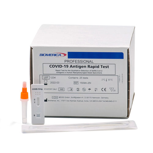 COVID-19新冠病毒快速诊断检测 - 1509A-25i - BIOMERICA  - 抗原 / SARS-COV-2 / 冠状病毒