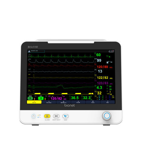 便携式多参数监护仪 - Brio X50  - Bionet   - 紧凑型 / 床头柜 / ECG